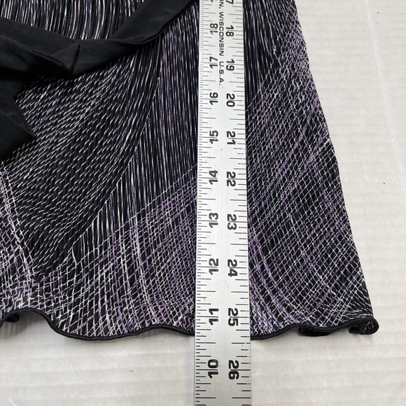 Vintage Only 9 Y2K Top Womens L Dark Purple Pleated Babydoll Tie Back Fairy 90s - Picture 6 of 7